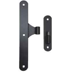 Pánt s kovaním 400x50x5 mm, pre čap  27mm, povrch čierny lak Pánt s kovaním 400x50x5 mm, pre čap  27mm, povrch čierny lak